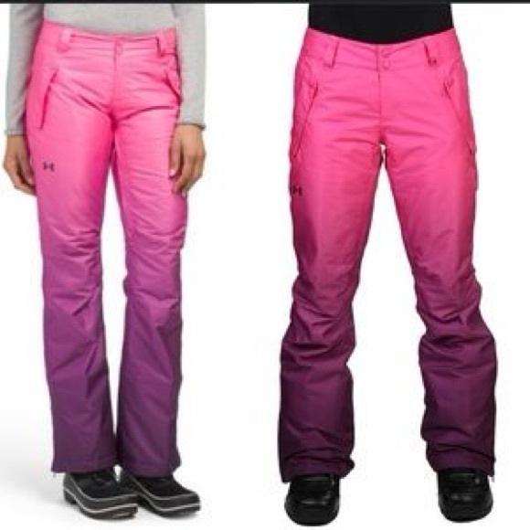✨Under Armour pink/pure ombre ski pants - Picture 3 of 15